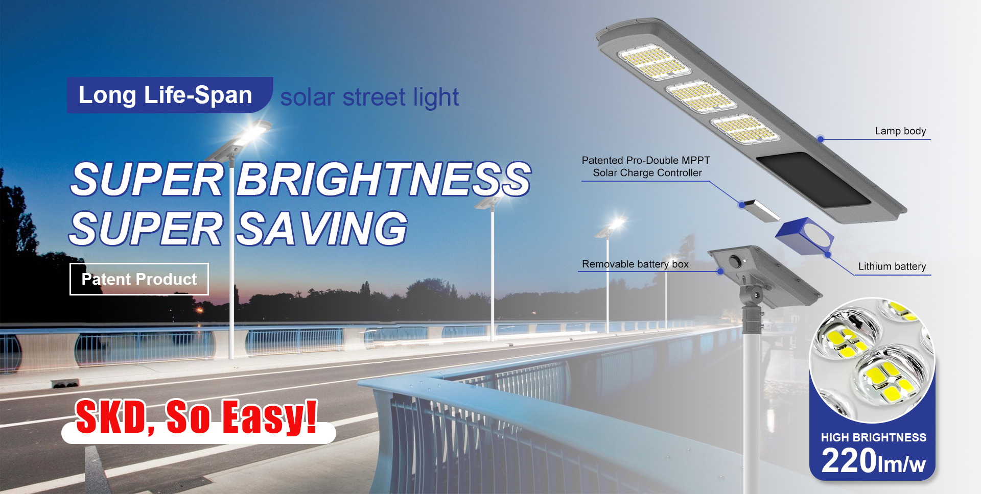 BOSUN all-in-one solar pole lights
