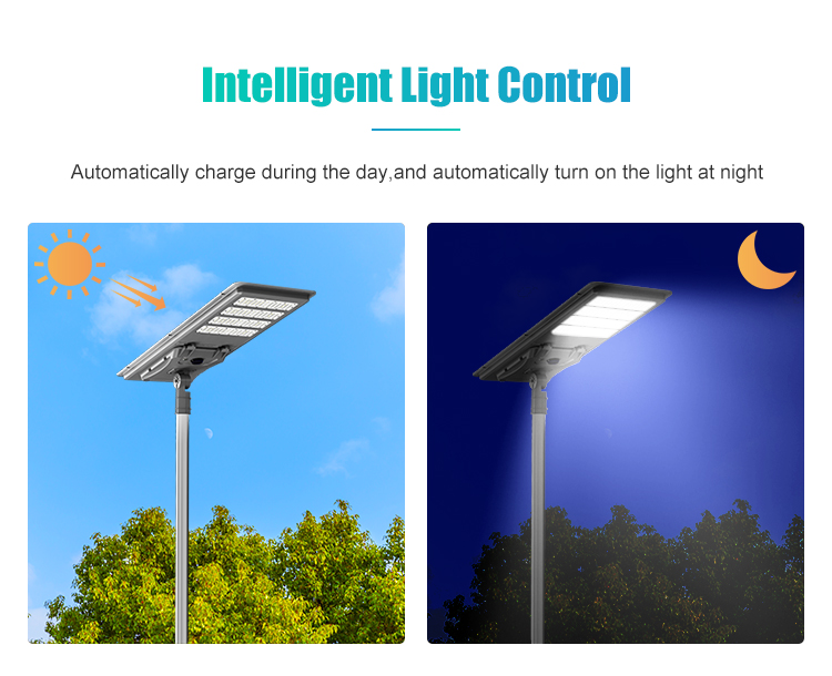 solar street light intelligent light control