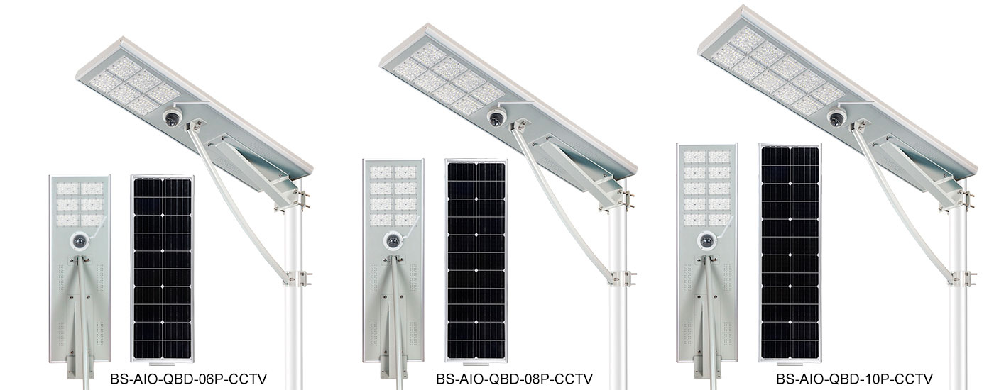 Сонячне вуличне освітлення з відеоспостереженням QBD-CCTV7