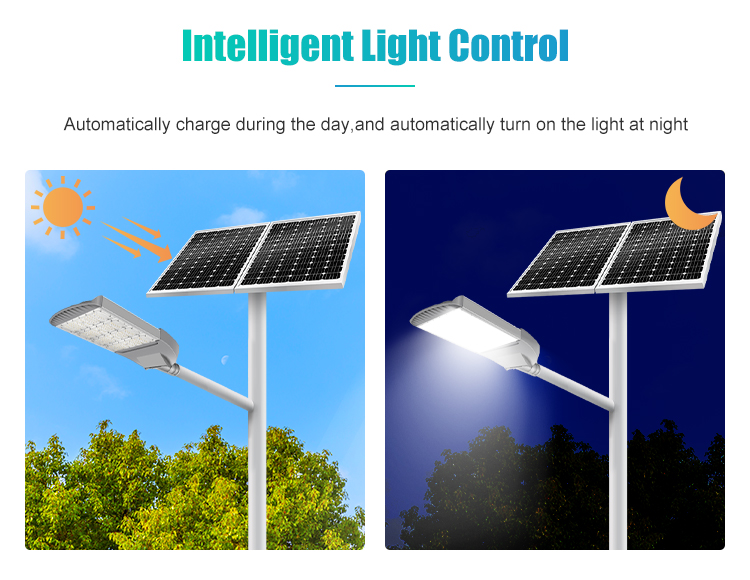 solar street light intelligent light control
