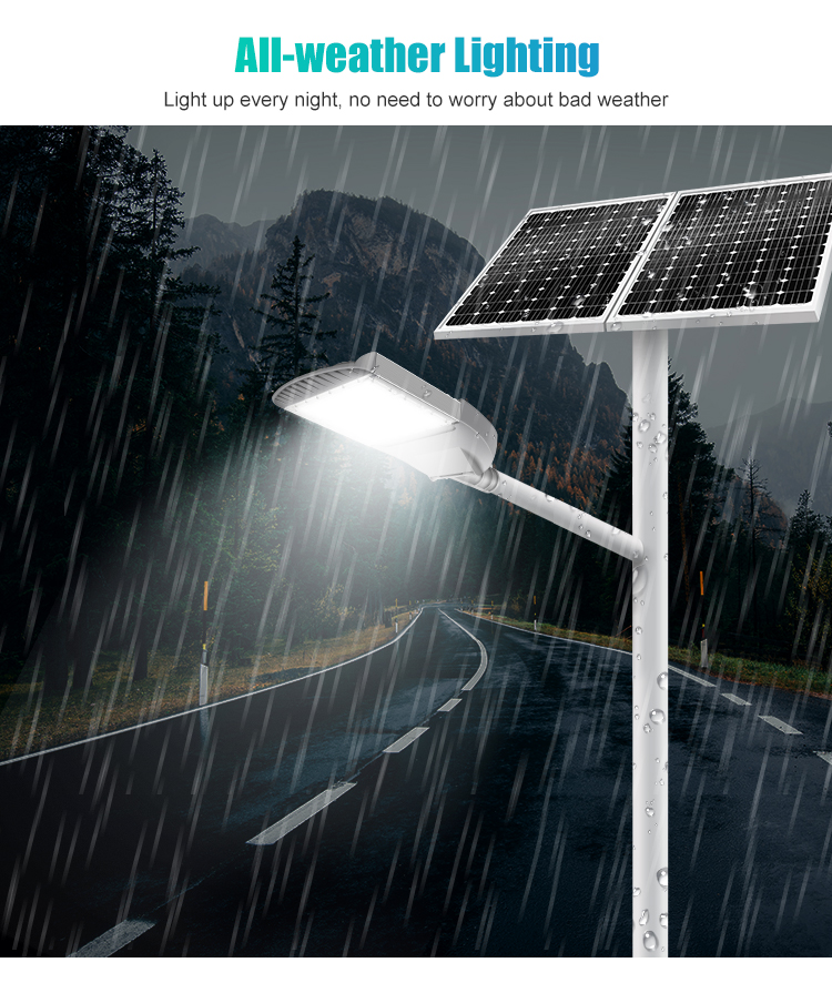 all in two solar street light all weather lighting light up every night