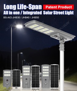 high lumen solar street light for off-grid area
